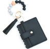 Wristlet Wallet with Tassel Keychain - Stylish Key Ring & Coin Purse